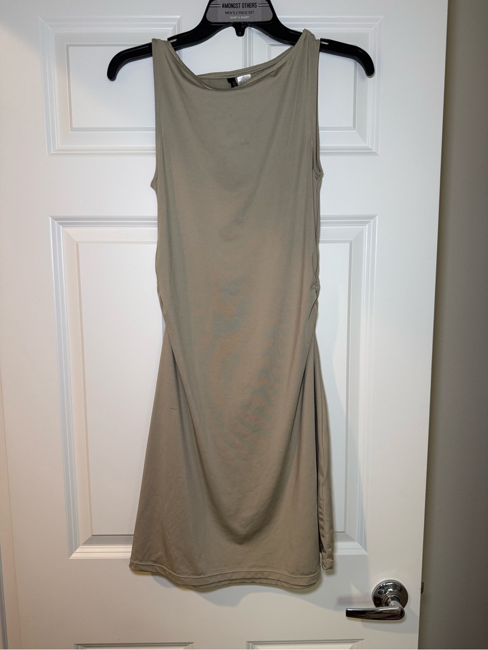 H&M Sleeveless Taupe Shift Dress Size M